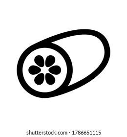 cucumber icon or logo isolated sign symbol vector illustration - high quality black style vector icons
