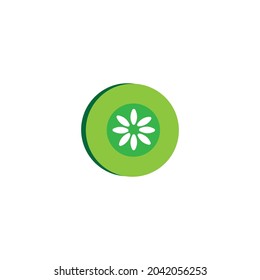 Cucumber icon logo vector design