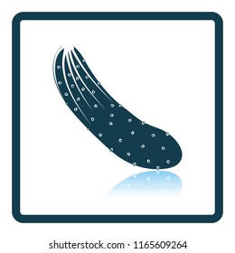 Cucumber icon. Shadow reflection design. Vector illustration.