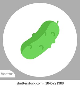 Cucumber icon sign vector,Symbol, logo illustration for web and mobile