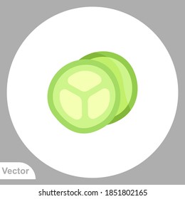 Cucumber icon sign vector,Symbol, logo illustration for web and mobile