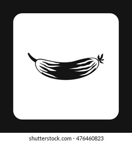 Cucumber icon in simple style isolated on white background. Vegetables symbol