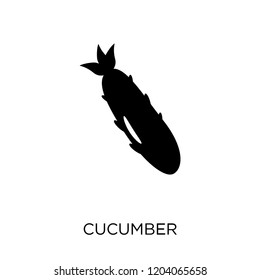 Cucumber icon. Cucumber symbol design from Fruit and vegetables collection. Simple element vector illustration on white background.