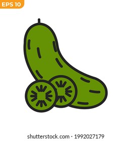 cucumber icon symbol template for graphic and web design collection logo vector illustration