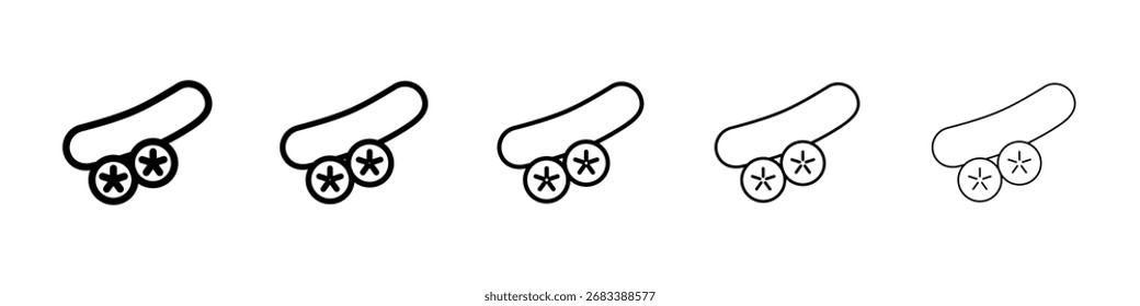 Ilustración de Arte vectorial de icono de pepino