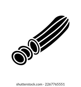 cucumber icon vector design template in white background