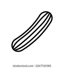 cucumber icon vector design template in white background