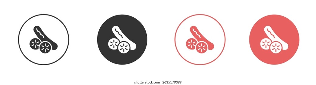 Cucumber icon vector design template simple and clean style