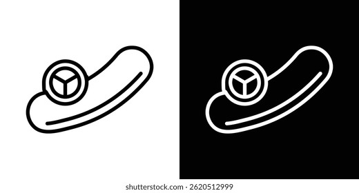 Cucumber icon vector, illustration logo template in trendy style
