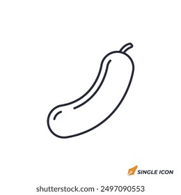 Cucumber icon vector illustration. Cucumber symbol isolated on white background