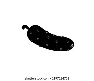 Icono de pepino. Imagen vectorial. Dieta