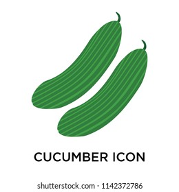 Cucumber icon vector isolated on white background for your web and mobile app design, Cucumber logo concept