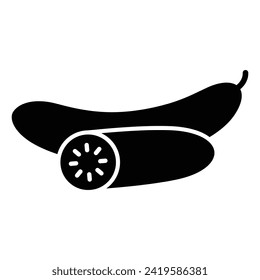 Vector de icono Cucumber en el diseño de moda