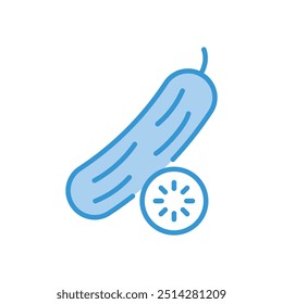 ícone de pepino vetor ilustração de estoque