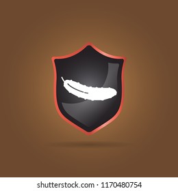 cucumber icon. vegetable sign