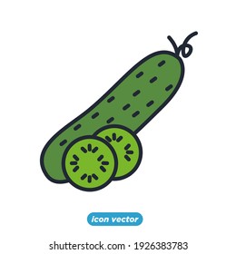 cucumber icon. cucumber vegetable symbol template for graphic and web design collection logo vector illustration