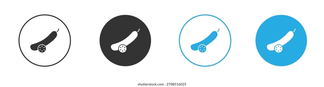 Ícone de pepino Para web, mobile.Vetor Ilustração
