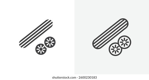 Cucumber icons design. vector icons for ui designs