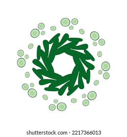 Elemento de diseño o logotipo de círculo ilustrado por Cucumber