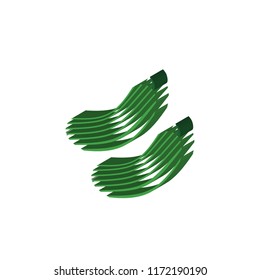 Cucumber isometric left top view 3D icon