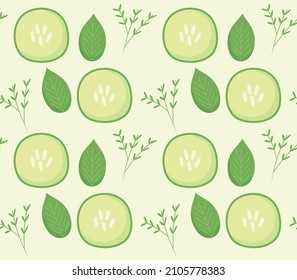 cucumber and leaves background design