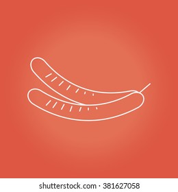 Cucumber line icon.