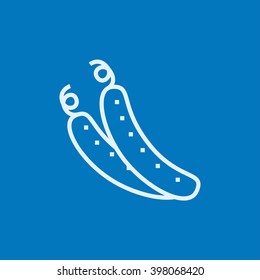 Cucumber line icon.