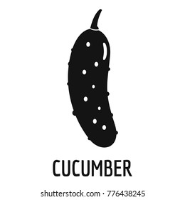 Cucumber logo icon. Simple illustration of cucumber logo vector icon for web