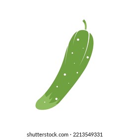 Cucumber logo vector icon simple illustration design