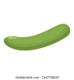 Cucumber lutein icon cartoon vector. Dietary food. Herbal care