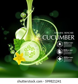 Cucumber Natural Moisture Skin Care Cosmetic.