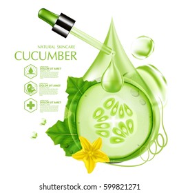 Cucumber Natural Moisture Skin Care Cosmetic.