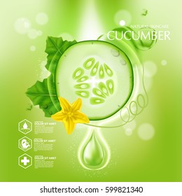 Cucumber Natural Moisture Skin Care Cosmetic.