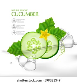 Cucumber Natural Moisture Skin Care Cosmetic.