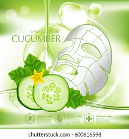 Cucumber Natural Moisture Skin Care Cosmetic.