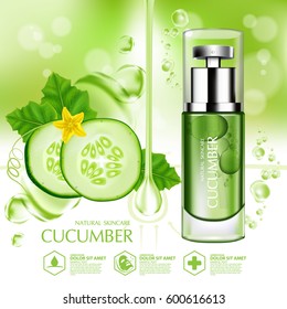 Cucumber Natural Moisture Skin Care Cosmetic.