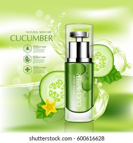 Cucumber Natural Moisture Skin Care Cosmetic.