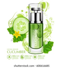 Cucumber Natural Moisture Skin Care Cosmetic.