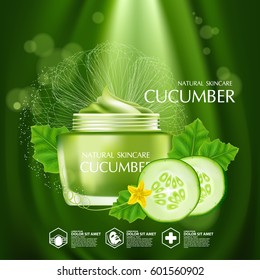 Cucumber Natural Moisture Skin Care Cosmetic.