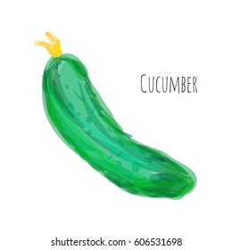 cucumber on a white background
