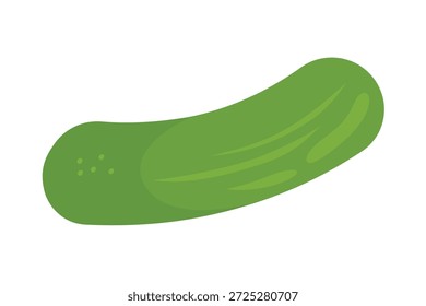 cucumber on white background. whole cucumber.	
