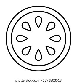 Icono de vector de negrita de contorno de Cucumber que se puede modificar o editar fácilmente 