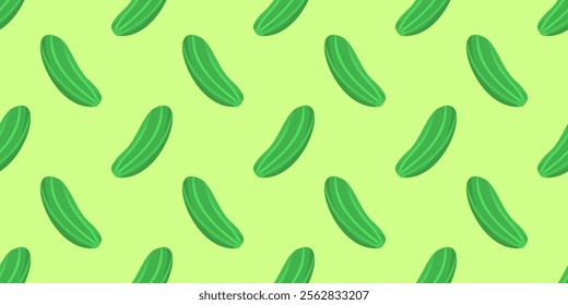 cucumber pattern Background. flat illustration cucumber background. seamless pattern cucumber. cucumber flat illustration background.