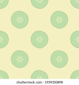 Cucumber Pattern, Seamless Vector Pattern