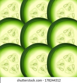 cucumber pattern vector illustration