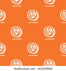 Cucumber pattern vector orange for any web design best