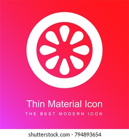 Cucumber red and pink gradient material white icon minimal design
