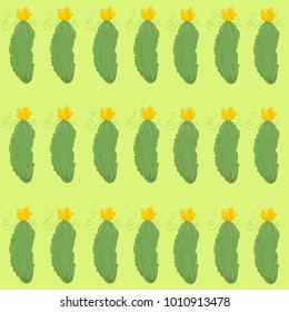 Cucumber seamless pattern