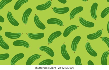 cucumber seamless pattern. Cucumbers pattern background 