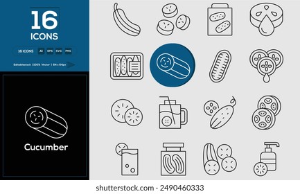 Cucumber Set of high-quality icons that are suitable for Sadness. And change your next projects with minimalist icon design, perfect for websites, mobile apps, books, social media